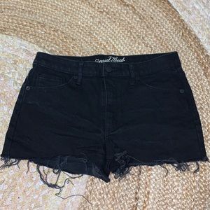 Black blue Jean shorts